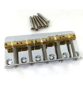 Wilkinson WBBC5 Kobylka Pre 5-Strunovú Basgitaru Typu Jazz Bass – Chróm